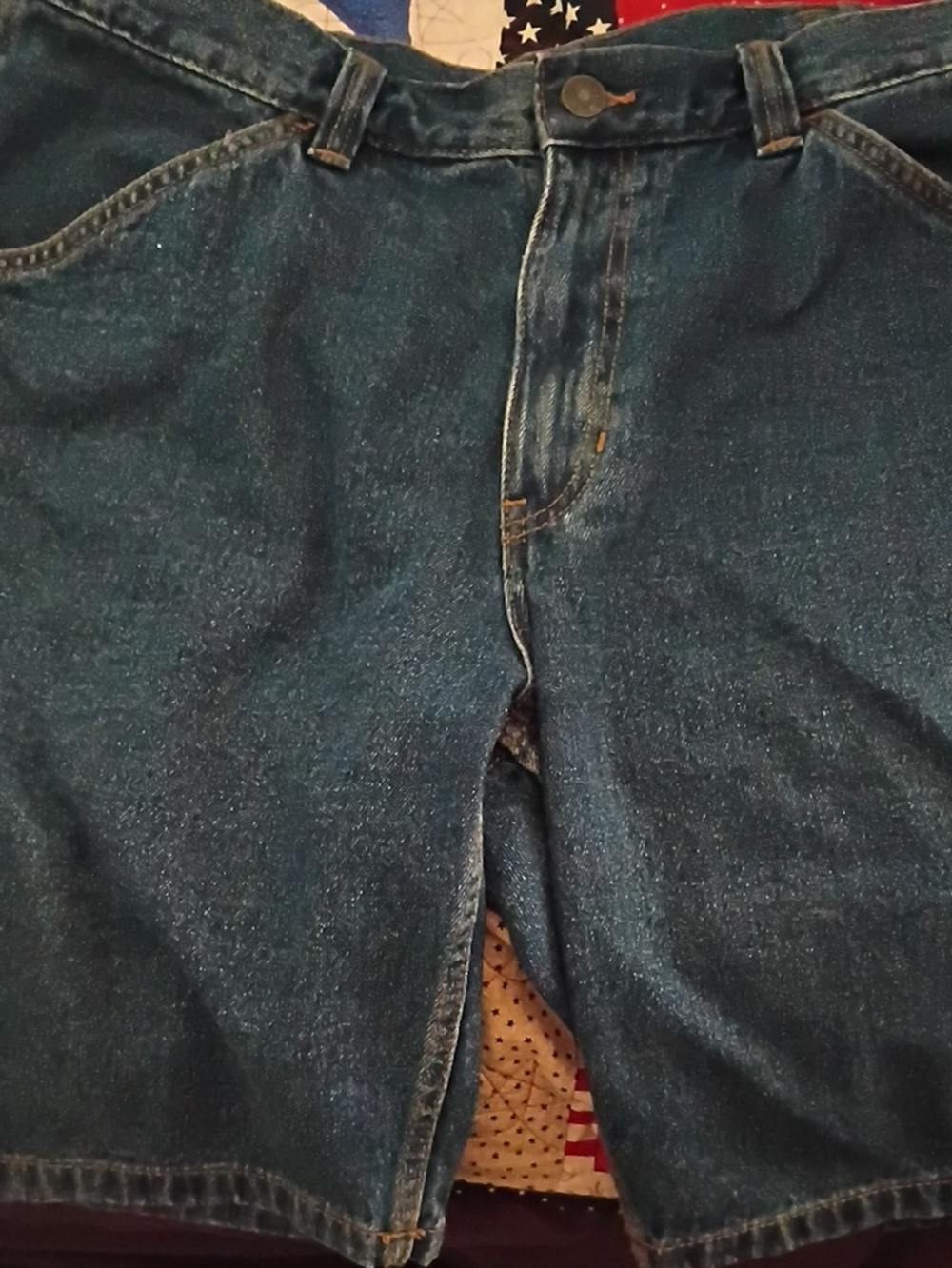 Classic Dark Blue Denim Shorts